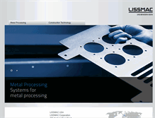 Tablet Screenshot of lissmac-usa.com